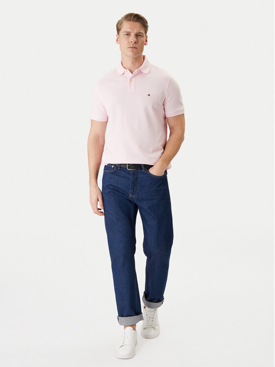 Tommy Hilfiger Tommy Hilfiger Polo marškinėliai 1985 MW0MW17770 Rožinė Regular Fit