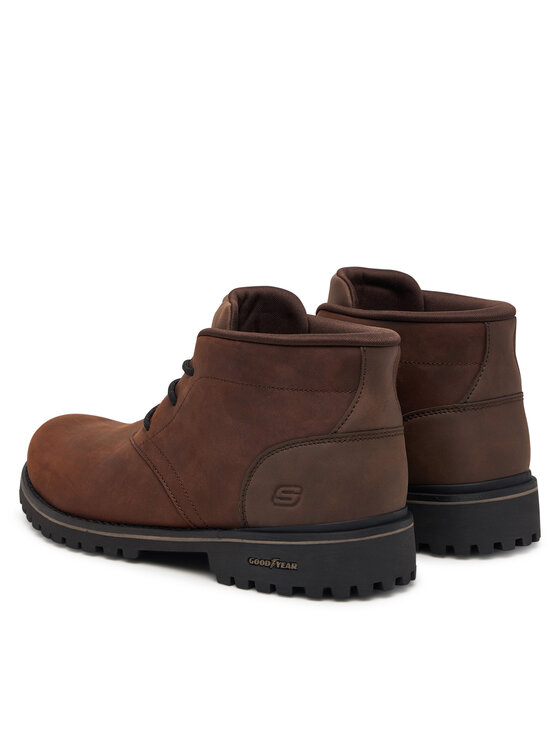 Skechers Botines planos Skechers Quintero - Damien 205903/DKBR Marrón
