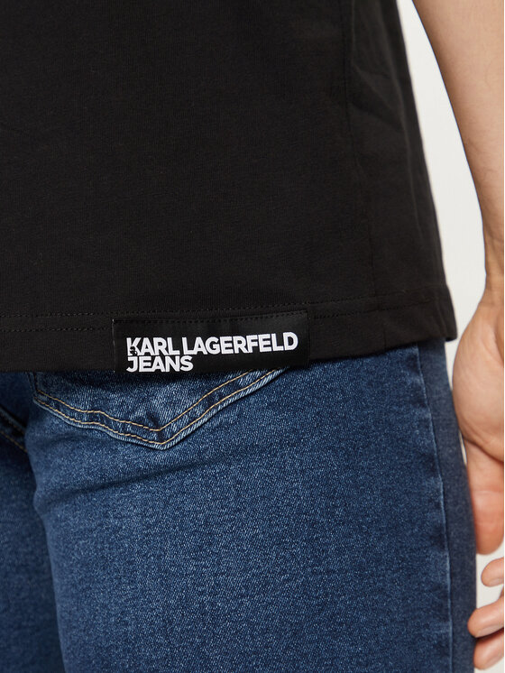 Karl Lagerfeld Jeans Karl Lagerfeld Jeans Футболка A1M17044 Чорний Regular Fit