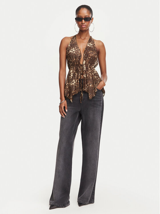 Juicy Couture Juicy Couture Blusa JCWCT226340 Marrón Slim Fit