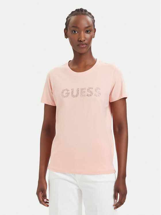 Guess Guess Футболка W6GI15 K3035 Кораловий Regular Fit