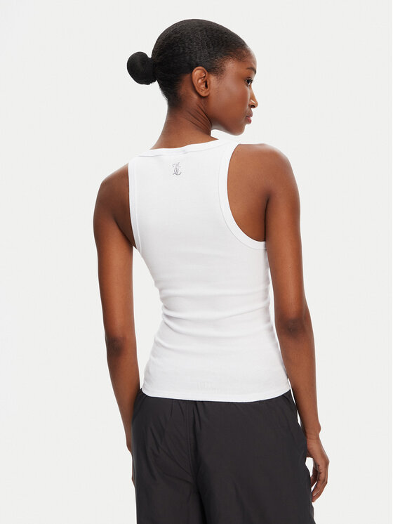 Juicy Couture Juicy Couture Top Racer JCWLV125305 Bijela Slim Fit