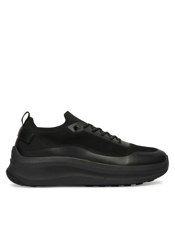 Calvin Klein Laisvalaikio batai Calvin Klein Chunky Runner Lace Up Sock Knit YM0YM01457 Juoda
