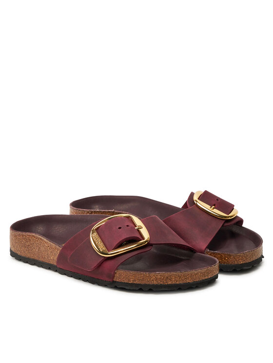 Birkenstock Ciabatte Birkenstock Madrid Big Buckle Leoi 1028031 Bordeaux