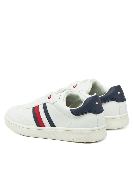 Tommy Hilfiger Superge Tommy Hilfiger Stripe Low Cut Lace-Up Sneaker T3X9-33850-1355 S Bela