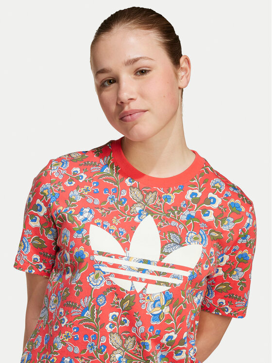 adidas adidas Футболка Liberty London JV7817 Червоний Loose Fit