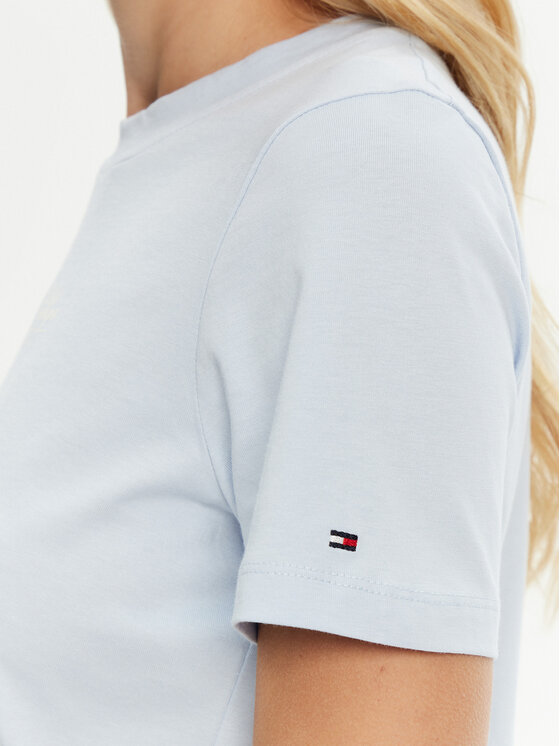 Tommy Hilfiger Tommy Hilfiger T-Shirt WW0WW45428 Γαλάζιο Regular Fit