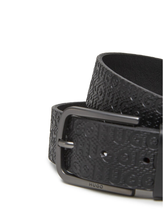 HUGO Pánský pásek HUGO 50548364 Černá