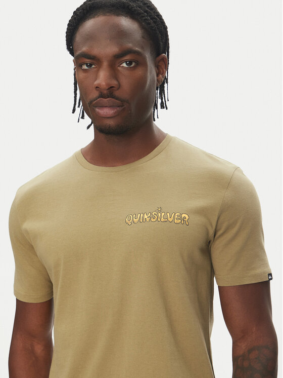 Quiksilver Quiksilver Camiseta Ev Disconnect Effects EQYZT08049 Caqui Regular Fit