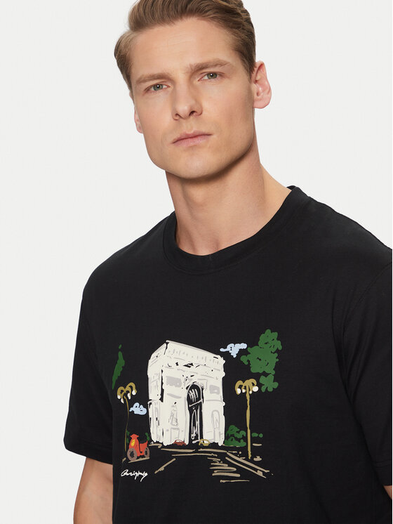 Jack & Jones Jack & Jones Футболка Machester 12273549 Чорний Relaxed Fit