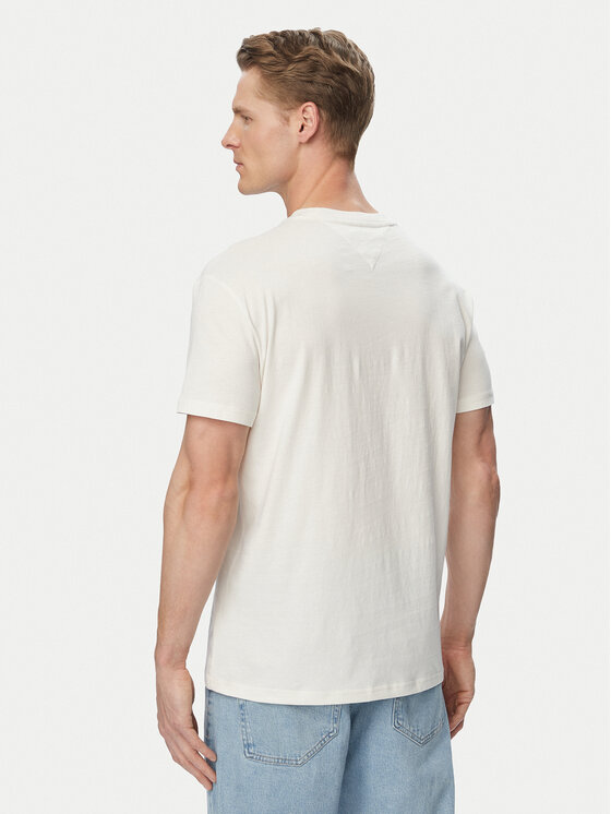 Tommy Jeans Tommy Jeans Camiseta Photo Flag DM0DM23191 Blanco Regular Fit