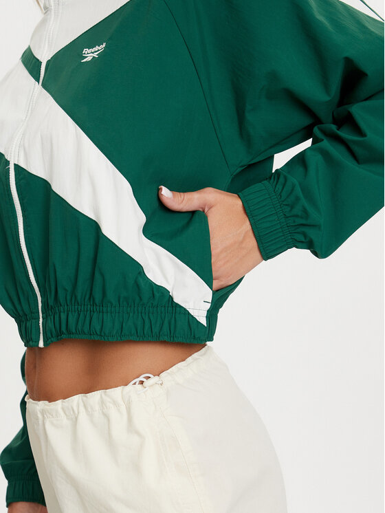Reebok Reebok Chaqueta de entretiempo Cl Ae Fr Tt 100076212 Verde Regular Fit