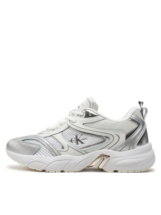 Calvin Klein Jeans Sneakers Calvin Klein Jeans Retro Tennis Low Lace Mh Ml Mr YW0YW01381 Bianco