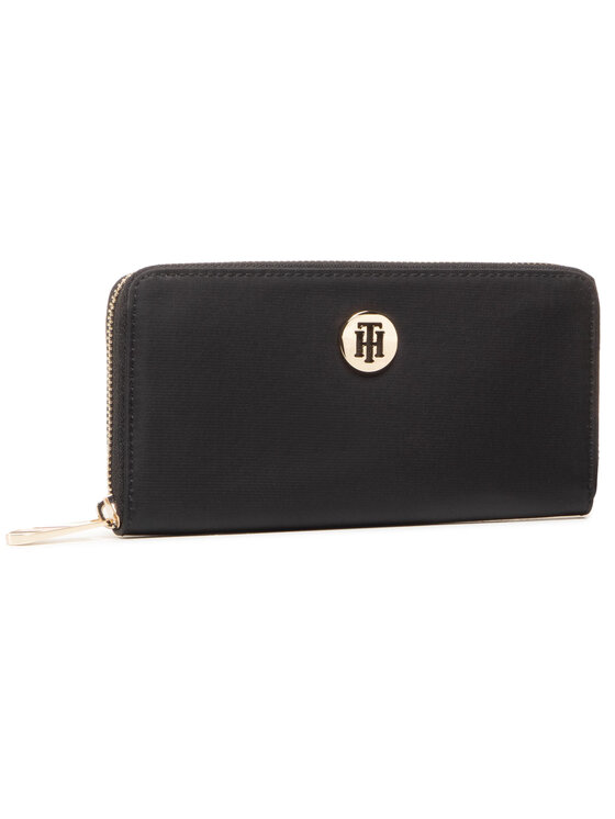 Tommy Hilfiger Denarnica Tommy Hilfiger Poppy Lgr Za AW0AW088980 Črna