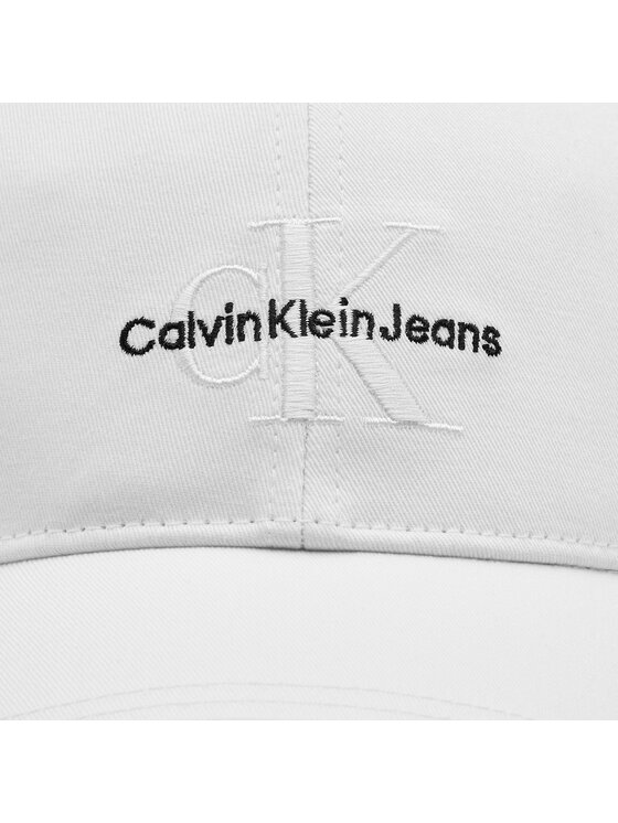 Calvin Klein Cepure ar nagu Calvin Klein Monologo Embro K50K512180 Balts