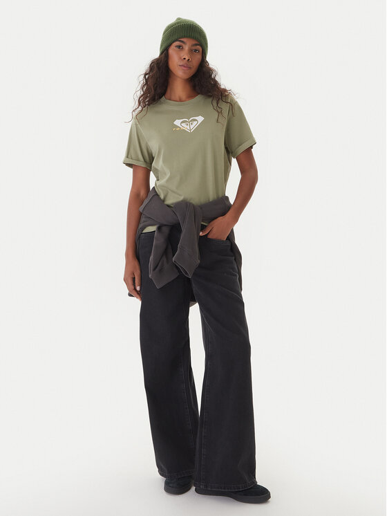 Roxy Roxy Camiseta Oceanregular ERJZT06078 Verde Regular Fit