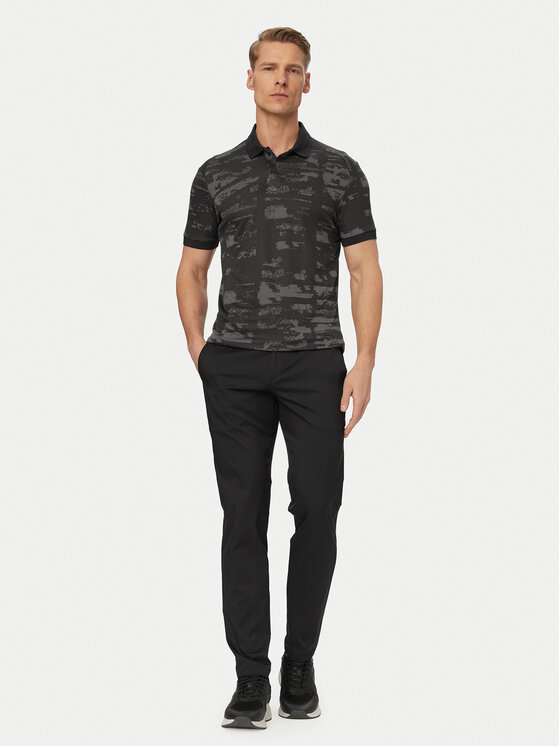 BOSS BOSS Polo Active Repeat 50558583 Negro Slim Fit