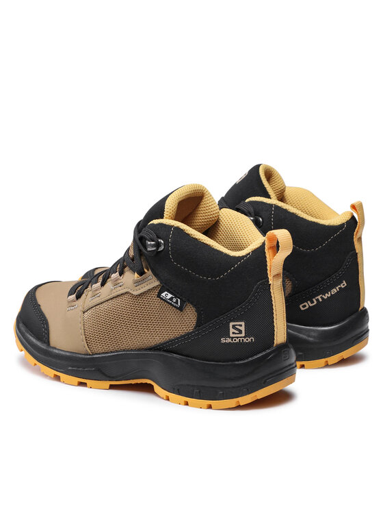 Salomon Trekingová obuv Salomon Outward Cswp J 412849 09 W0 Hnědá