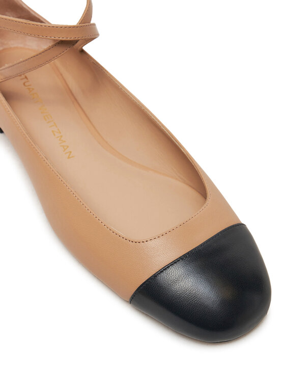 Stuart Weitzman Bailarinas Stuart Weitzman Eden Atrap Flat SJ720 Beis