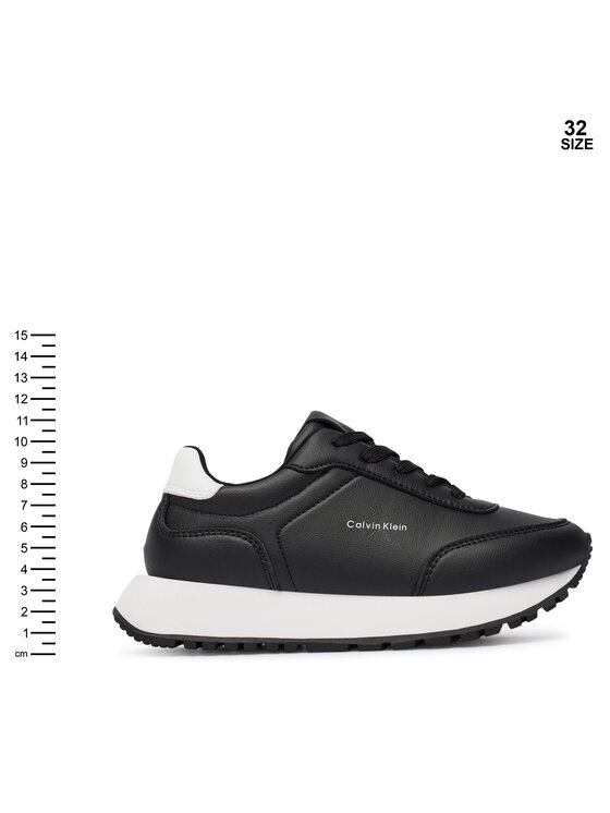 Calvin Klein Sneakers Calvin Klein Low Cut Lace-Up Sneaker V3A9-83110-1355 S Negru