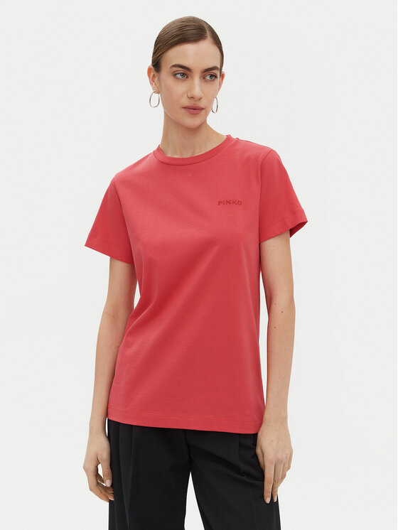 PINKO PINKO Majica 101752 A2HN Rdeča Regular Fit