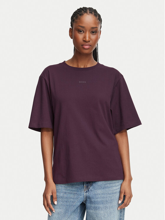 BOSS BOSS Футболка Enis 50523256 Фіолетовий Regular Fit
