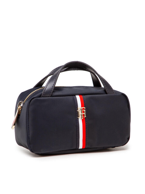 Tommy Hilfiger Τσαντάκι καλλυντικών Tommy Hilfiger Poppy Make Up Case Corp AW0AW11613 Σκούρο μπλε