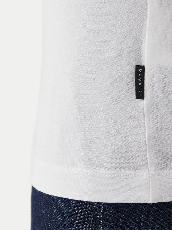 Bugatti Bugatti Camiseta 8350-75045C Blanco Regular Fit