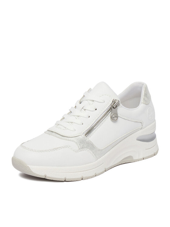 Rieker Sneakers Rieker N9301-80 Alb