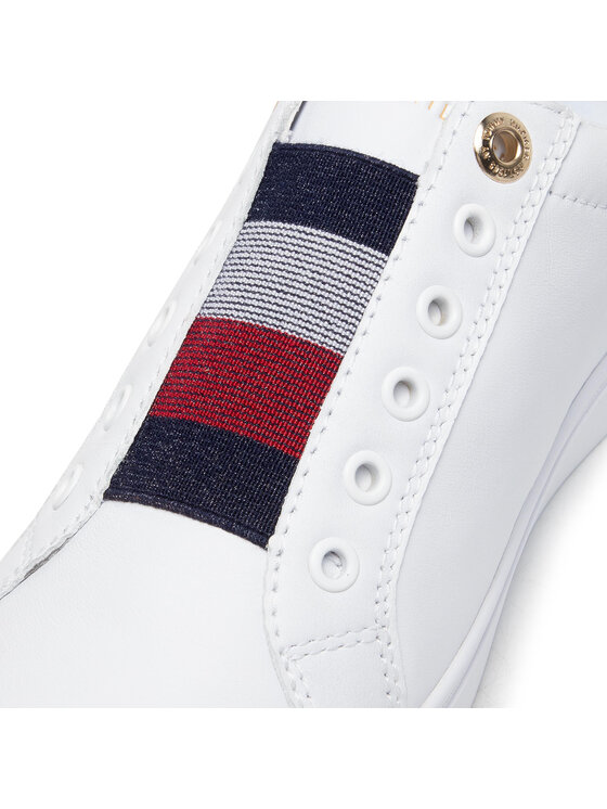 Tommy Hilfiger Zapatillas Tommy Hilfiger Th Elastic Slip On Sneaker FW0FW05546 Blanco