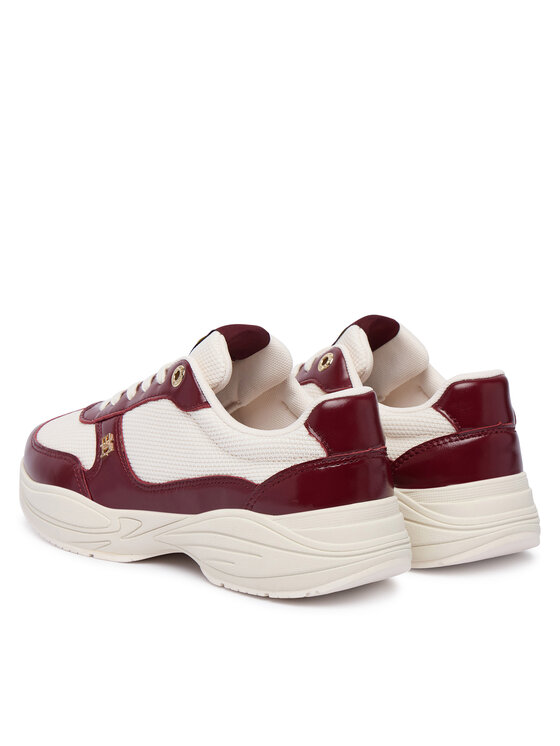 Tommy Hilfiger Αθλητικά Tommy Hilfiger Modern Runner Shiny Leather FW0FW09413 Μπορντό