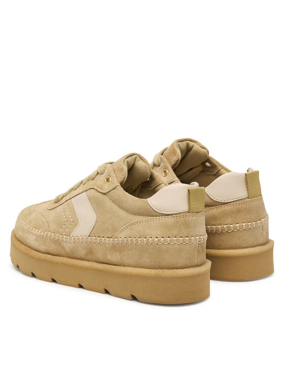 Clarks Sneakersy Clarks Meare Eve 26328097 Světle hnědá