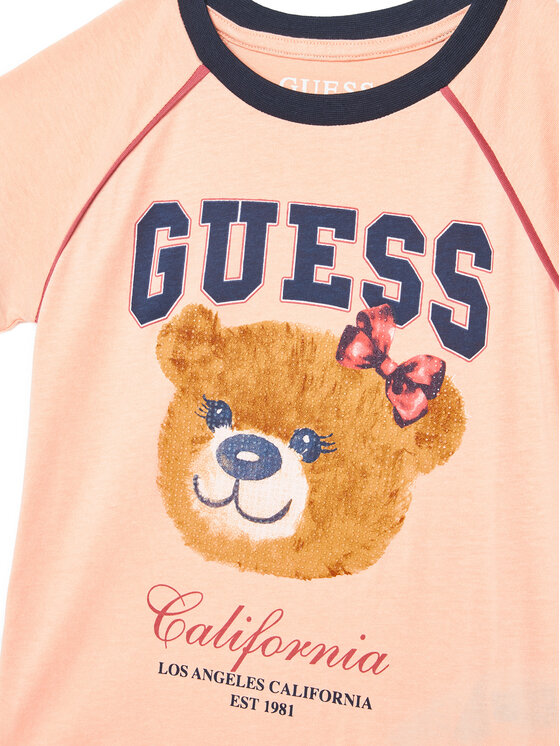 Guess Guess Футболка J5YI21 K8HM4 Кораловий Regular Fit