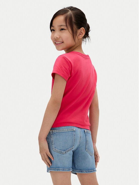 Calvin Klein Jeans Calvin Klein Jeans T-shirt Glitter IG0IG02972 D Rosa Slim Fit