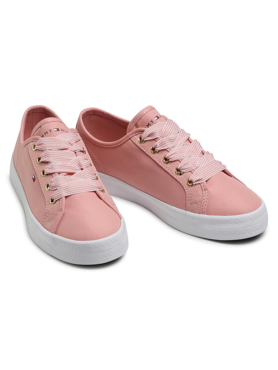 Tommy Hilfiger Kedai Tommy Hilfiger Essential Nautical Sneaker FW0FW04848 Rožinė