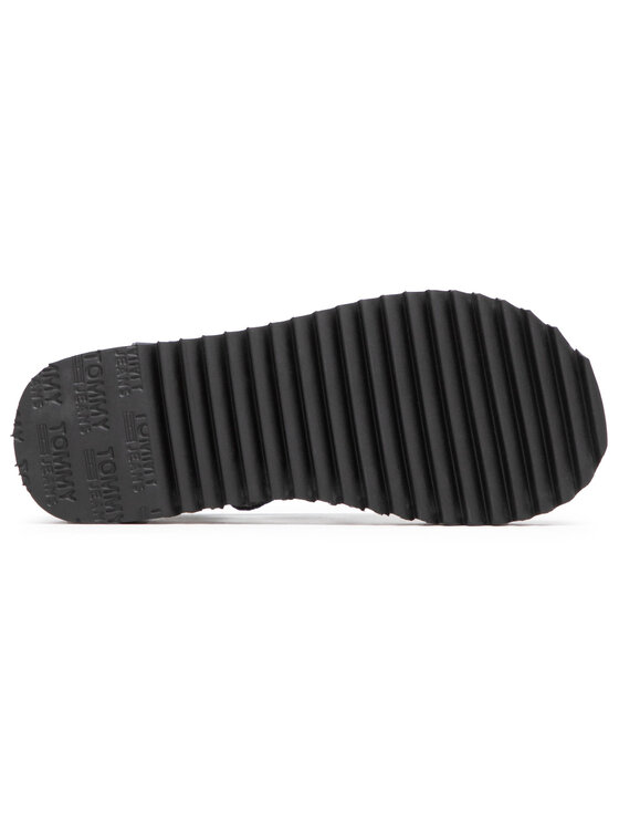 Tommy Jeans Sandali Tommy Jeans Iridescent Strappy Sandal EN0EN01332 Nero