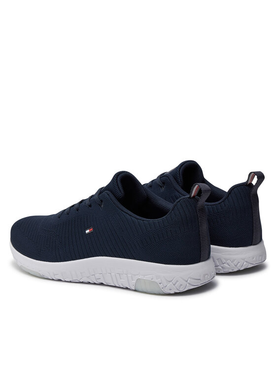 Tommy Hilfiger Sportcipők Tommy Hilfiger Corporate Knit Rib Runner FM0FM02838 Sötétkék