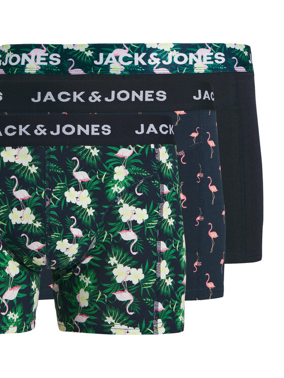 Jack & Jones Jack & Jones Conjunto de calzoncillos boxer Flamingo 12291169 Negro