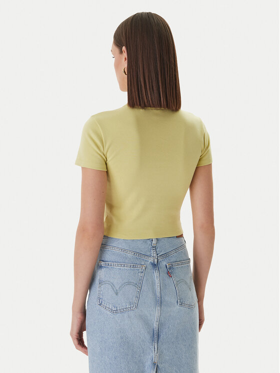 HUGO HUGO Футболка Delanor 50512000 Svetlozelena Slim Fit