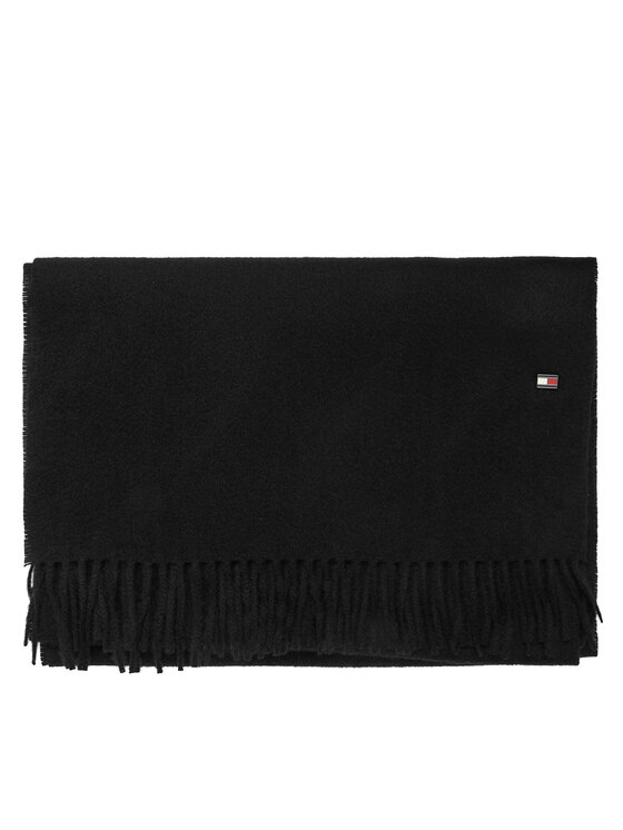 Tommy Hilfiger Šál Tommy Hilfiger Th Flag AM0AM14576 Černá