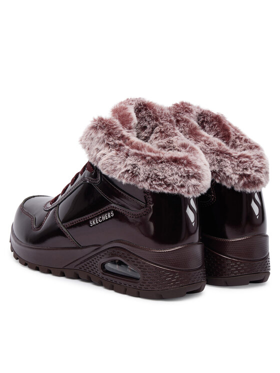 Skechers Черевики Skechers Uno Rugged 168126/BURG Бордовий