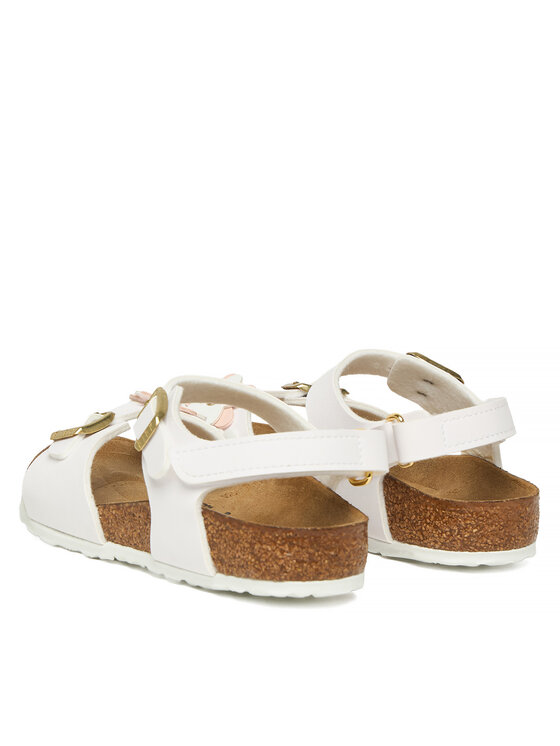 Birkenstock Босоніжки Birkenstock Rio Flowers As Kids 1029561 S Білий