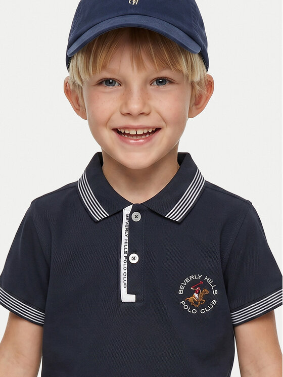 Beverly Hills Polo Club Beverly Hills Polo Club Поло P-SS26B-P424108 Cиній Regular Fit