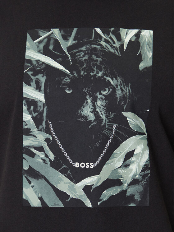 BOSS BOSS Camiseta Te_Animali 50546362 Negro Regular Fit