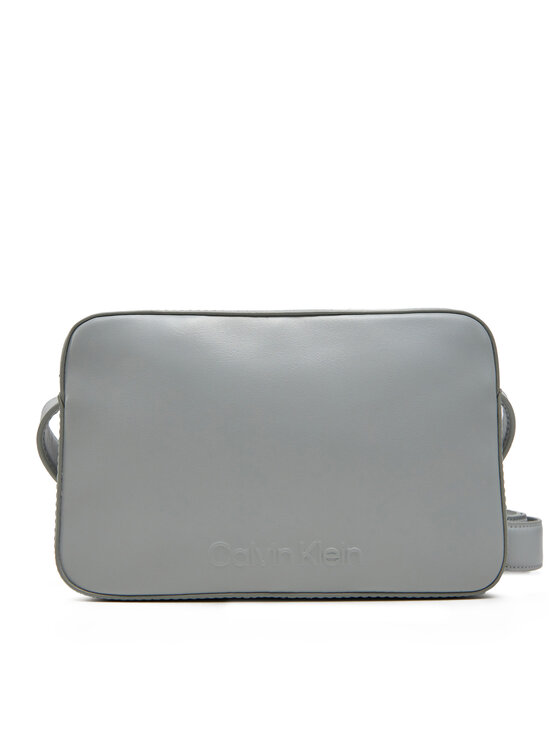 Calvin Klein Kabelka Calvin Klein Embossed Logo Camera Bag K60K612555 Šedá