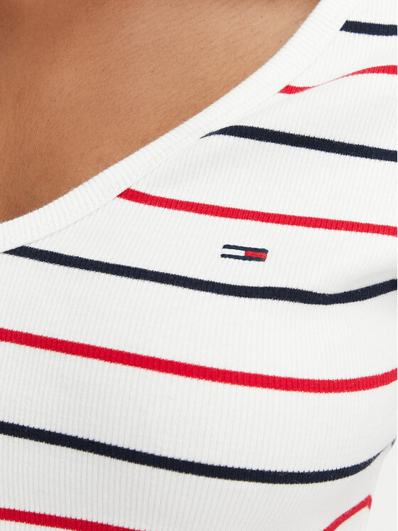 Tommy Jeans Tommy Jeans Camiseta DW0DW17385 Blanco Slim Fit