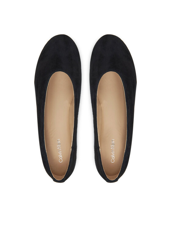 Calvin Klein Baleríny Calvin Klein Ballerina Round Hw Sue HW0HW02565 Černá