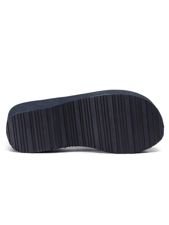 Tommy Hilfiger Japonki Tommy Hilfiger Tommy Retro High Beach Sandal FW0FW03871 Granatowy