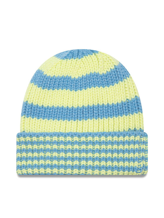 New Era Шапкa New Era Stripe Knit Bean 60565458 Голубий