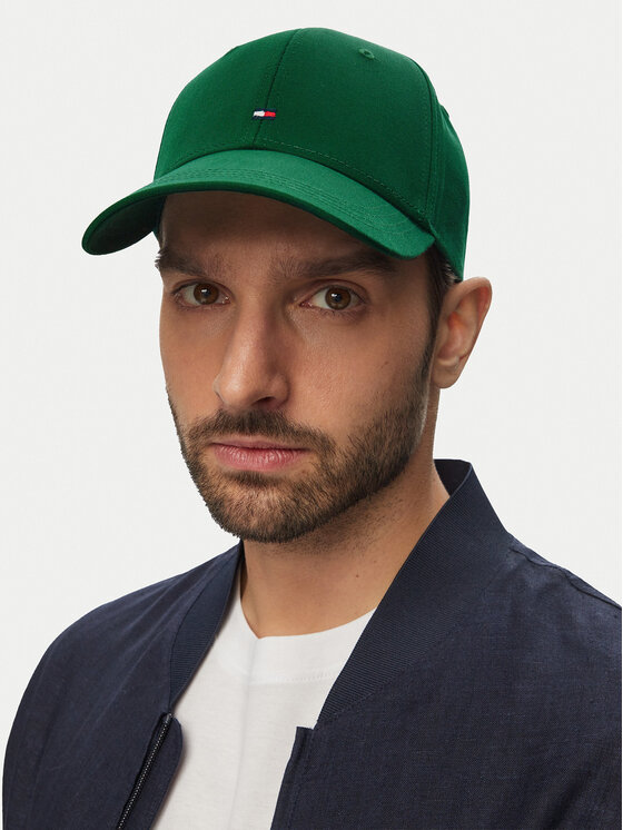 Tommy Hilfiger Šilterica Tommy Hilfiger Th Flag Cotton 6 Panel Cap AM0AM13008 Zelena